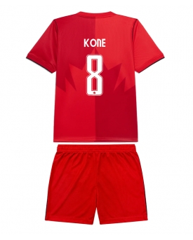 Billige Fotballdrakt Canada Ismael Kone #8 Replika Hjemmedraktsett Barn VM 2026 Kortermet (med bukser)